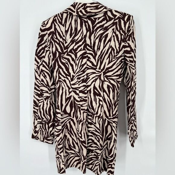 Free People RUMER Cyrus Blazer Linen‎ Dress Zebra XS NWT - Picture 9 of 15